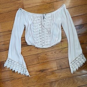 Off the Shoulder Crop Top